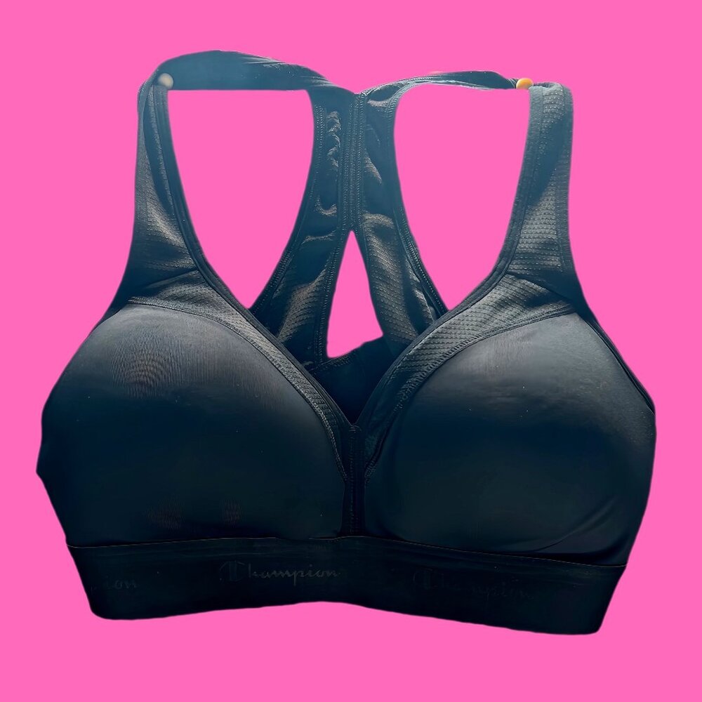 Champion Low-Cut Black Sports Bra